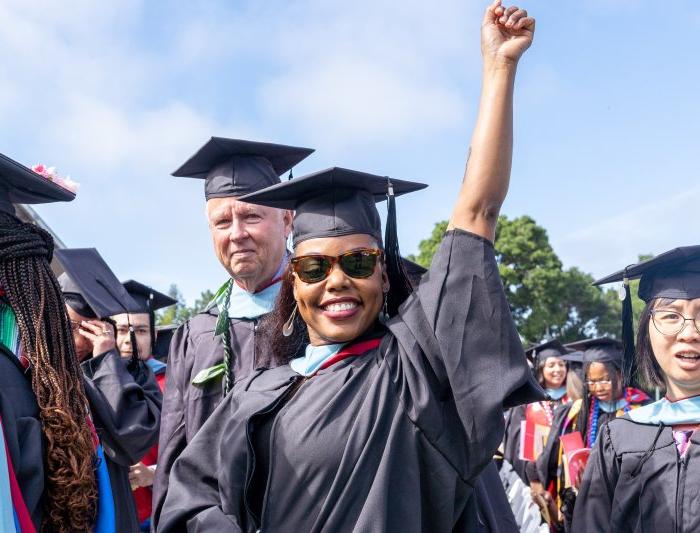 Saint Mary's Online MBA Student at Commencement